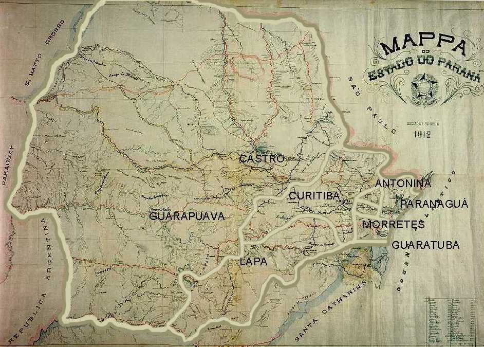 Mapa do Paraná