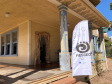Imagem da entrada da exposição "Um olhar para o interior da Terra"