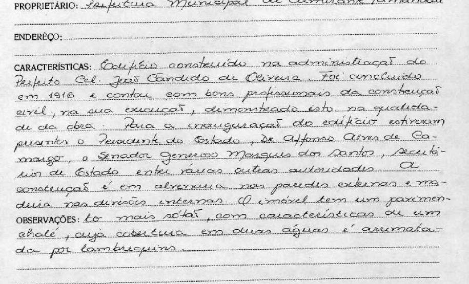 Almirante Tamandaré - Livro Tombo II - Inscrição 119 - Página 111