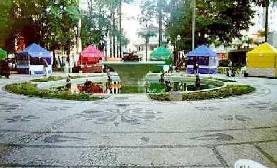 Paisagem Urbana da Praça Osório - Curitiba