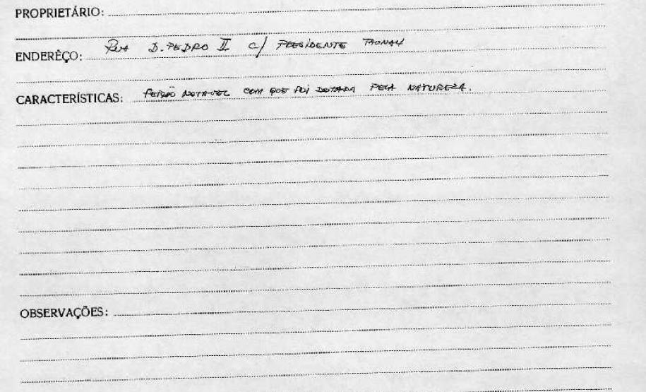 Árvore Tipuana - Curitiba - Livro Tombo I - Inscrição 9 - Página 9