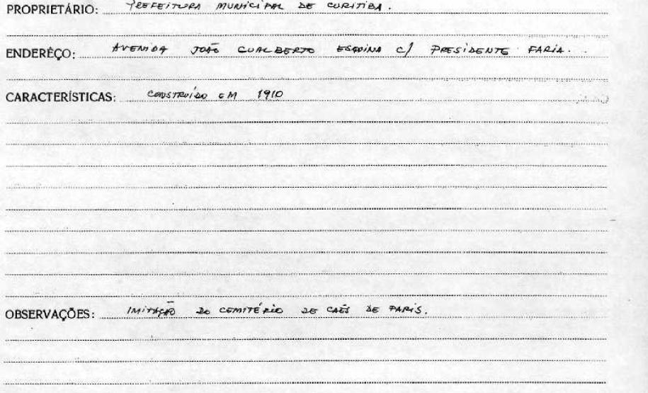 Portão do Passeio Público - Curitiba - Livro Tombo II - Inscrição 51 - Página 41