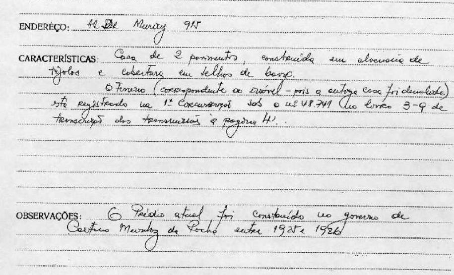 Secretaria das Finanças do Estado do Paraná (antiga sede - atual Casa Andrade Muricy) - Curitiba - Livro Tombo II - Inscrição 65 - Página 52
