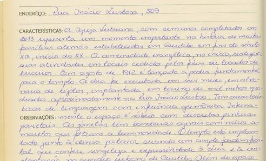 Igreja Luterana - Curitiba - Livro Tombo II - Inscrição 176 - Página 168
