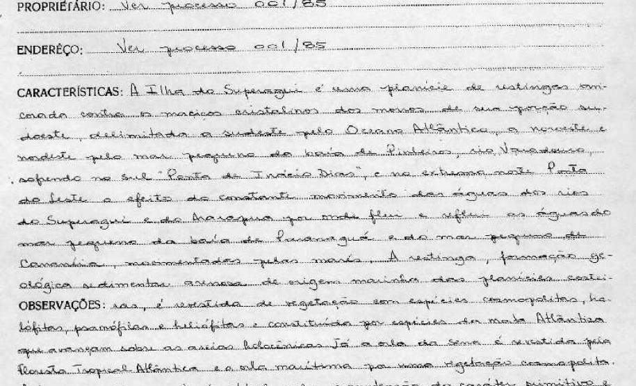 Ilha do Superagüi - Guaraqueçaba - Livro Tombo I - Inscrição 15 - Página 15