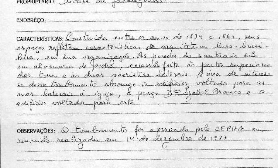 Igreja do Bom Jesus da Pedra Fria - Jaguariaíva - Livro Tombo II - Inscrição 89 - Página 74