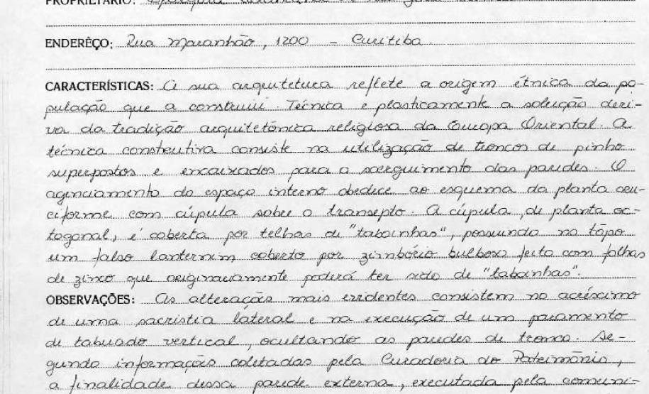 Igreja do Arcanjo Miguel - Mallet - Livro Tombo II - Inscrição 79