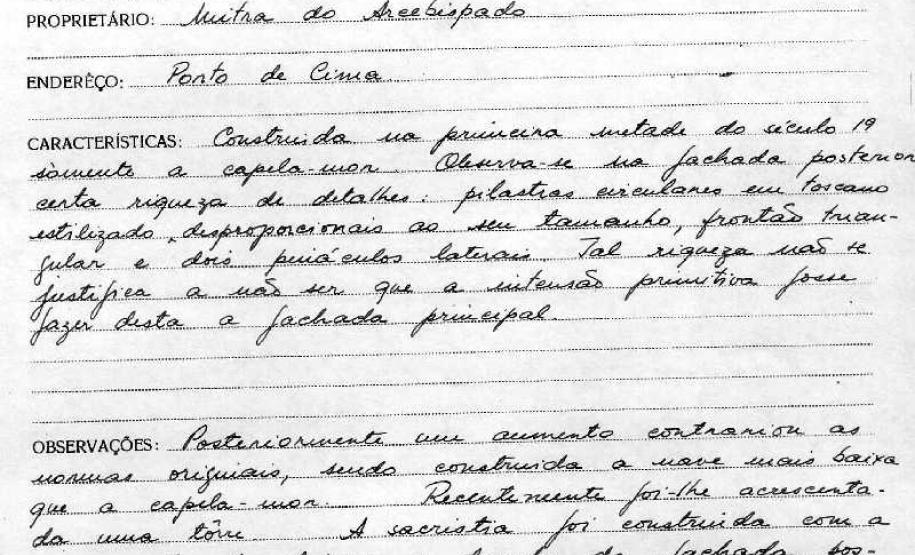 Igreja de São Sebastião de Porto de Cima - Morretes - Livro Tombo II - Inscrição 3 - Página 3