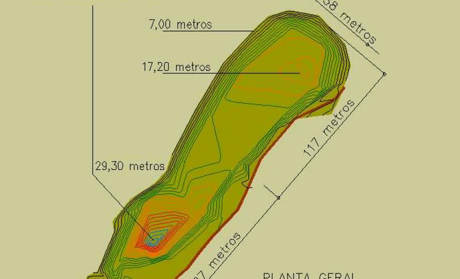 Planta geral dos Sambaqui - Pontal do Paraná