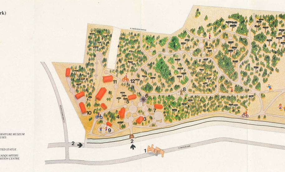 Planta do Parque Estadual João Paulo II - Curitiba