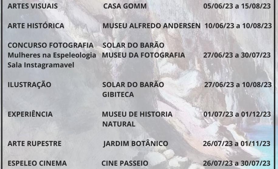 Programação da EspeleoArte