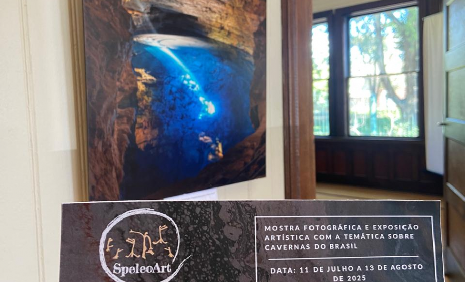 Imagem da exposição "Um olhar para o interior da Terra"