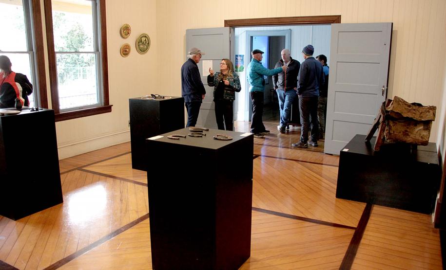 Inauguração da exposição.